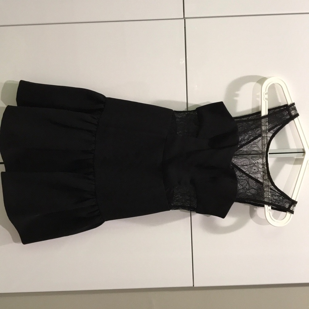 Lace black dress